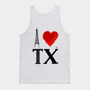 I Heart Texas (remix) by Tai's Tees Tank Top